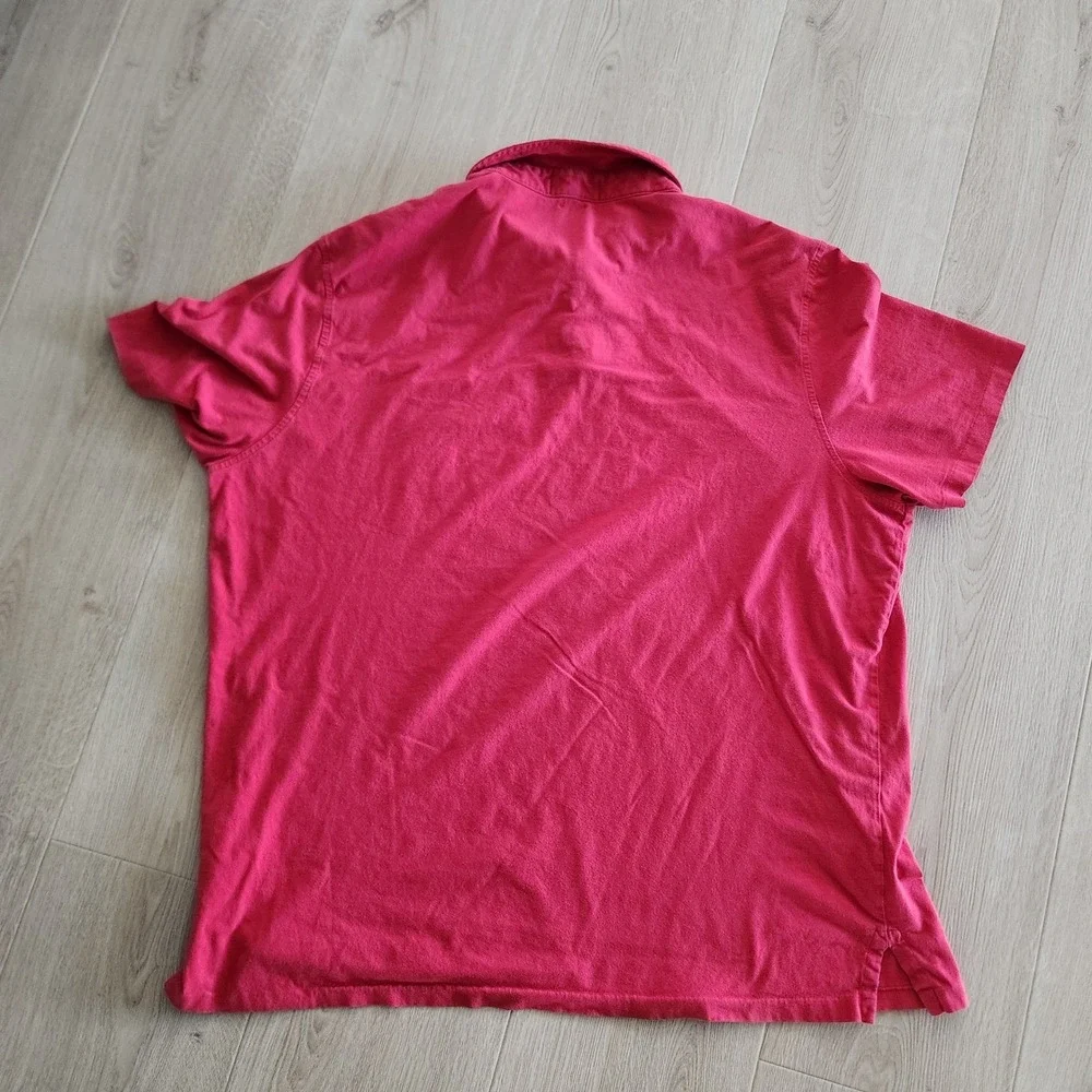 Polo Ralph Lauren Men's Classic Fit Red collar Short Sleeve Polo‎ Shirt XL